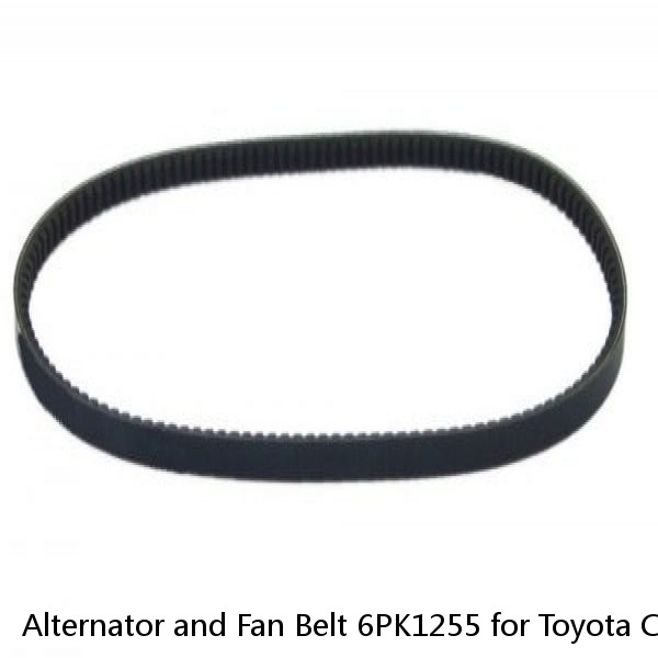 Alternator and Fan Belt 6PK1255 for Toyota Camry RAV4, Scion tC (Fits: Toyota) #1 image